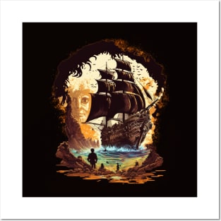 Pirate Ship - the goonies Posters and Art